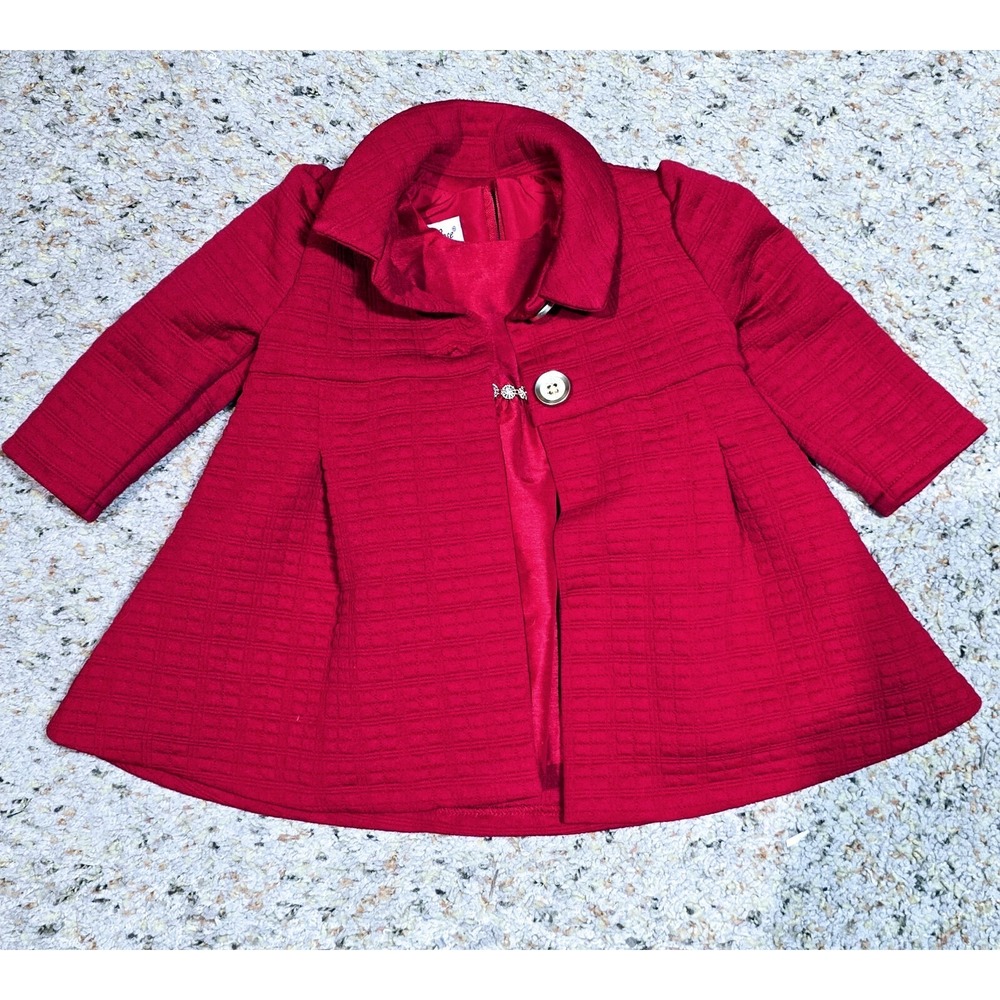 Purple Rose Red Infant  Matching Coat & Dress Set 6-9M C83